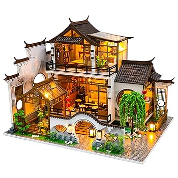 Amazon | Spilay 1/24 ミニチュア ドールハウス 手作りキット
